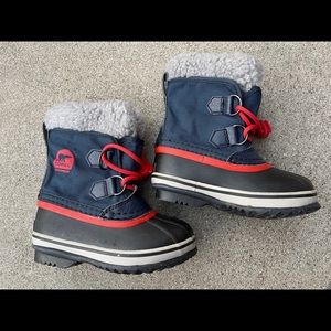 Toddler Sorel Snow Boots red and blue